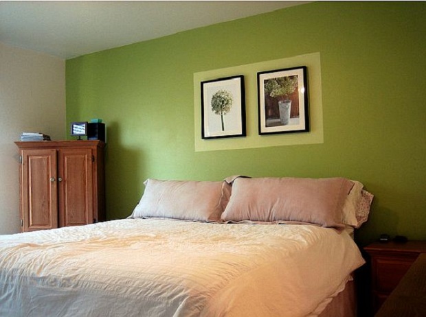 ست اتاق خواب با رنگ سبز 