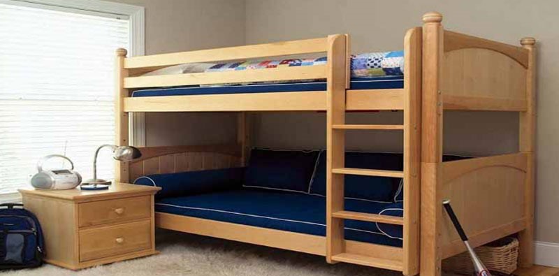 ارتفاع مناسب برای تخت خواب‌های دو طبقه