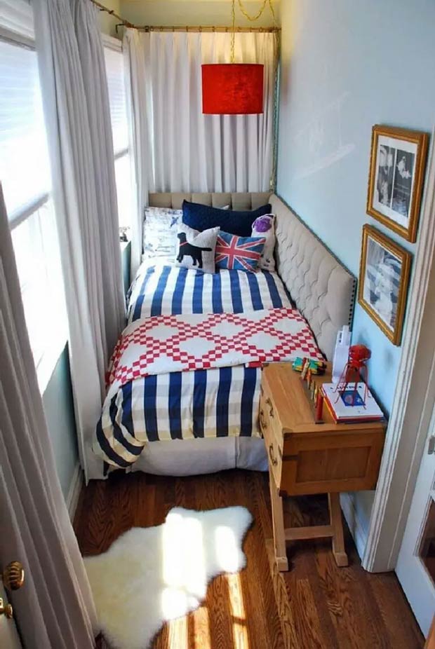 استفاده بهینه از تخت خواب در  اتاق کوچک